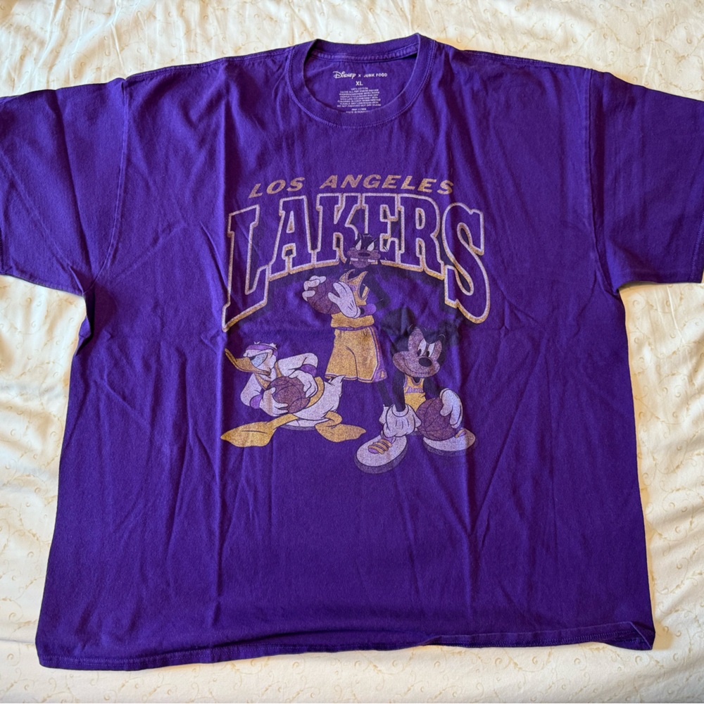 Fanatics Purple Los Angeles Lakers Short Sleeve Tee
